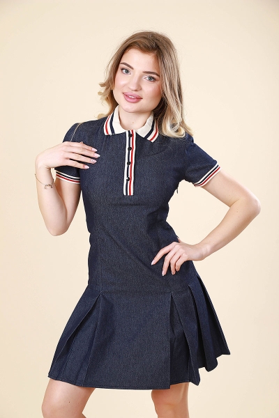 Мини рокля от деним