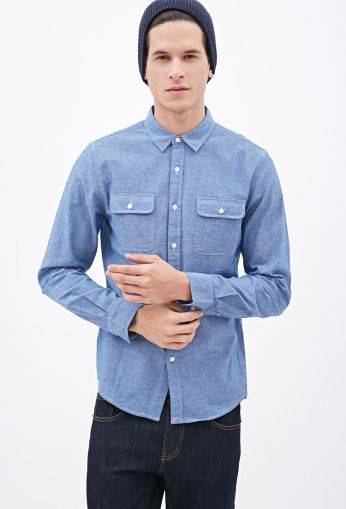 Chambray Button-Down Shirt