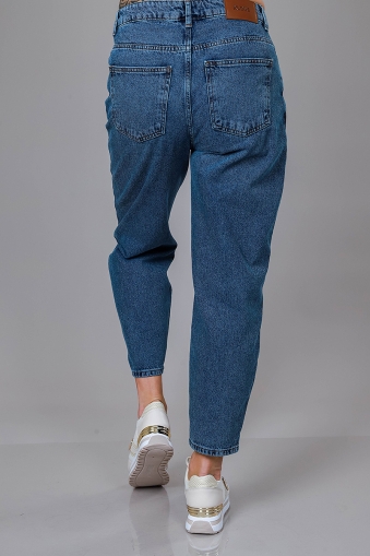 Тъмносини Mom Fit дънки