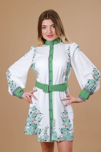 Дамска рокля с колан