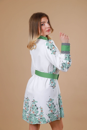 Дамска рокля с колан