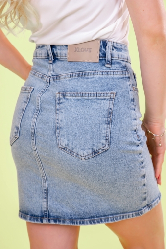 Къса дънкова пола Denim