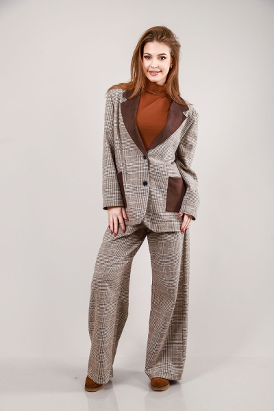 Дамски костюм в каре Vintage